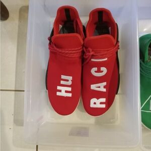 Adidas Human Race NMD Pharrell Williams red mens  sneakers